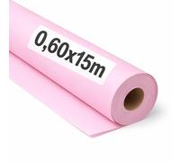 OFITURIA Papel Kraft Rosa Pastello - Rollo 0,60x15m - 3 Rotoli - Carta da pacchi e carta da regalo, carta da imballaggio per spedizioni e fai-da-te, resistente e facile da tagliare