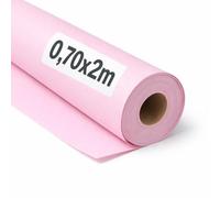 OFITURIA Papel Kraft Rosa Pastello - Rollo 0,70x2m - 3 Rotoli - Carta da pacchi e carta da regalo, carta da imballaggio per spedizioni e fai-da-te, resistente e facile da tagliare