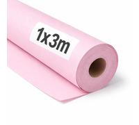 OFITURIA Papel Kraft Rosa Pastello - Rollo 1x3m - 6 Rotoli - Carta da pacchi e carta da regalo, carta da imballaggio per spedizioni e fai-da-te, resistente e facile da tagliare