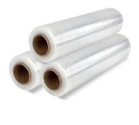 OFITURIA Pellicola Trasparente per Imballaggio, Plastica Imballaggio Traslochi, Pellicola Trasparente Adesiva Protettiva, Pellicola Imballaggio Mobili, Scatole Cartone Trasloco e Oggetti (3 pz)