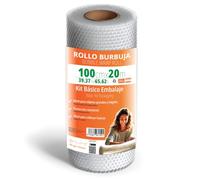 OFITURIA Rotolo Pluriball 100cm - Kit Base con film a bolle d’aria flessibile - ideale per pluriball, trasloco, protezione spedizioni