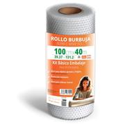 OFITURIA Rotolo Pluriball 100cm - Kit Base con film a bolle d’aria flessibile - ideale per polistirolo per imballaggio, trasloco, protezione spedizioni