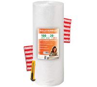 OFITURIA Rotolo Pluriball 100cm - Kit Imballaggio Completo con film a bolle d’aria flessibile - ideale per carta per imballaggio, trasloco, protezione spedizioni