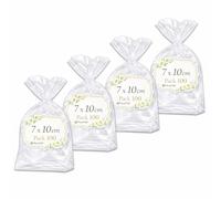 Ofituria Sacchetti Cellophane Trasparenti 7 x 10 cm, Sacchetti Trasparenti per Caramelle e Confetti, Bustine Trasparenti Regalo per bomboniere e Confezioni, 4 Pack (400 Sacchetti)