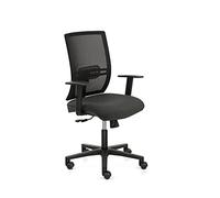 OFITURIA - Silla de Escritorio con Ruedas - Silla de Oficina Ergonómicas con Brazos Regulables Fabricadas en España (Modelo 3), 50