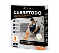 Ofituria Telo Copritutto Extraforte 4x5 m Set 3 Pezzi, Telo Pittura Professionale Per Coprire Mobili E Pavimenti, Plastica Spessa E Impermeabile (4x5 m, 3 pz, 30 Micron)