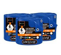 OFITURIA Telo multiuso impermeabile 2 x 3 m blu, confezione da 3 pz, ideale per coprire mobili e attrezzature in giardino, campeggio e cantiere (2x3m, 3 pz)