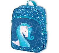 OFITURIA Zaino Scuola Bambina, Zainetto Adattabile ad Auto, Spallacci Imbottiti Ergonomici, Zainetto Bambina Unicorno con Tasca Frontale e Tasca Laterale (Fantasy)