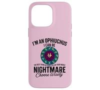 Ofiuco Zodiaco Divertente 13° Segno Astrologia Serpente Portatore Custodia per iPhone 14 Pro Max