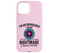 Ofiuco Zodiaco Divertente 13° Segno Astrologia Serpente Portatore Custodia per iPhone 15
