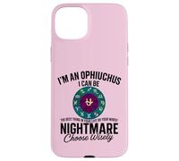 Ofiuco Zodiaco Divertente 13° Segno Astrologia Serpente Portatore Custodia per iPhone 15 Plus