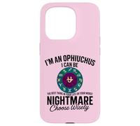Ofiuco Zodiaco Divertente 13° Segno Astrologia Serpente Portatore Custodia per iPhone 15 Pro
