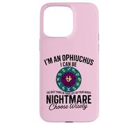 Ofiuco Zodiaco Divertente 13° Segno Astrologia Serpente Portatore Custodia per iPhone 15 Pro Max