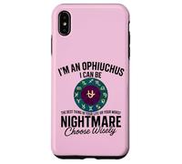 Ofiuco Zodiaco Divertente 13° Segno Astrologia Serpente Portatore Custodia per iPhone XS Max