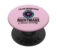 Ofiuco Zodiaco Divertente 13° Segno Astrologia Serpente Portatore PopSockets PopGrip Adesivo