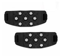 OFKPO 1 Paio Ramponi Unisex Ice Tacchetti Antiscivolo 7 Borchie(Nero)