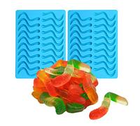 OFKPO 2 Pezzi Caramella Stampi in Silicone - Stampo per Caramelle e Cioccolatini(Blu)