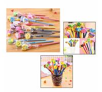 OFKPO 24 Pezzi Matita in Legno con Gomma per Bambini - Materiale Scolastico Regalo dei Bambini