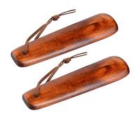OFKPO 2pz Legno Sollevatore Scarpa, Calzascarpe in Legno con Corda Antiscivolo in Pelle