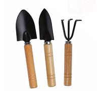 OFKPO 3 Pezzi Giardino Pala Spade in Legno e Ferro - per Scavare e Piantare
