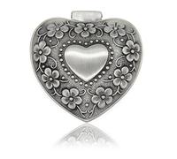 OFKPO Anello Antico in Metallo Collana Portagioie, Organizzatore Petto Regalo di Natale, Argento