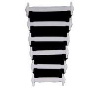 OFKPO Paio di Lacci Elastici in Silicone per Bambini(Bianco)