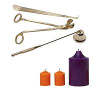 OFKPO Set di Candela Strumenti in Acciaio Inox - Taglio di Stoppino, Wick Dipper, Snuffer