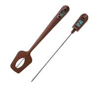 OFKPO Spatola in Silicone con Termometro Choc, in Acciaio inox, Silicone e Plastica