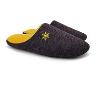 ofoot Fluffy Knit Ricamo a maglia Tomaia in pile sfoderato Calde comode pantofole, Pantofole da casa invernali bicolore con suola antiscivolo