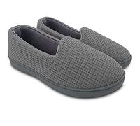 ofoot Pantofole da donna confortevoli in memory foam con retro chiuso, scarpe antiscivolo da esterno per interni Grigio chiaro