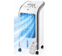 O'FRESH Condizionatore d'aria portatile 3 in 1 - Rinfresca efficacemente l'ambiente - Spegnimento automatico - 80 W - 57 x 26 x 24 cm - Bianco - Rinfrescatore d'aria - Telecomando