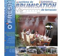 O'FRESH Nebulizzatore Terrazza esterna 6m, Giardino, Ombrelloni, Tende da Sole, Serre. Linea di Nebulizzazione con 6 ugelli in ottone di alta qualità. Climatizzazione esterna