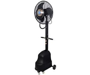 O'FRESH Ventilatore Nebulizzatore 180cm per esterno, terrazza - Ventilatore a piedi + sistema di nebulizzazione - Capacità: 80 m²- Respinge zanzare - Climatizzazione esterna