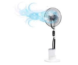 O'FRESH Ventilatore nebulizzatore interno silenzioso 125 cm con posizione notte