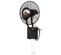 O'FRESH Ventilatore Nebulizzatore murale per esterno e terrazza - Ventilatore + sistema di nebulizzazione - Capacità: 80 m²- Climatizzazione esterna - Respinge le zanzare