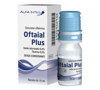 Oftaial Plus Soluzione Oftalmica 10 ml per Occhi Secchi e Lenti a Contatto - Lub
