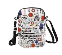 Oftalmologia Tecnico Regali World's Best Eye Master Makeup Bag Oftalmologo Regalo, Eye Master Cr Eu, Borsa cosmetica con stampa