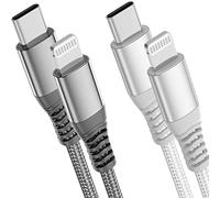 Ofuca Cavetto Cavo USB C a Lightning, confezione da 2 pezzi da 6FT1.8 m, cavo di ricarica USB C per iPhone PD, dati, cavo di sincronizzazione per Apple iPhone 13 12 11 Pro Max XR XS X 8 Plus SE iPad