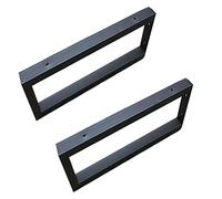 OFUNGO Terreno angolare a Parete a Muro, staffe a scaffale a 2 Pezzi, Staffa a scaffale Pesante in Ferro Moderno Supporto for scaffalature a Parete a Parete, con Vite (Nero, Bianco)