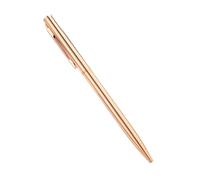 OFWAX 100 pz/lotto nuove penne a sfera sottili in metallo oro rosa argento pubblicità scuola forniture per ufficio logo personalizzato gratuito (oro rosa 1, blu)