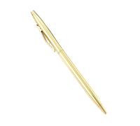 OFWAX 100 pz/lotto nuove penne a sfera sottili in metallo oro rosa argento pubblicità scuola forniture per ufficio logo personalizzato gratuito (oro 2, blu)