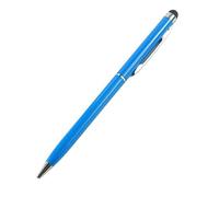OFWAX 100Pcs 13 Colori Mini Metallo 2 In 1 Touch Pen Stylus Universale Con Penna A Sfera Roller (B,Blu)
