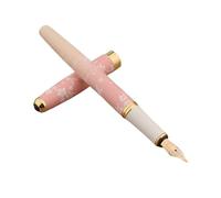 OFWAX 1PC Pen+10PC Inchiostro Metallo 83 Penna Stilografica Fiori Rosa F Pennino Business Office forniture scolastiche penne a inchiostro