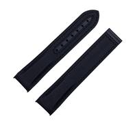 OFWAX 20mm 22mm Nylon Gomma Cinturino Per Omega Cinturino SEAMASTER PLANET OCEAN Deployant Fibbia Accessori Cinturino Bracciale Catena, 22mm-Silver Buckle, Agata