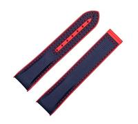 OFWAX 20mm 22mm Nylon Gomma Cinturino Per Omega Cinturino SEAMASTER PLANET OCEAN Deployant Fibbia Accessori Cinturino Bracciale Catena, 20mm-Silver Buckle, Agata