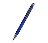 OFWAX 50 penne a sfera in metallo con texture in gomma, personalizzabili, con logo, incisione laser, personalizzabile con nome e logo (blu scuro)