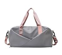 OFWAX Borsa sportiva da palestra per donne e uomini, borse asciutte bagnate in velluto a coste per nuoto, weekender, fitness, allenamento, viaggi, borsa invernale all'aperto, grigio, Taglia unica