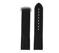 OFWAX Canda di guardia in nylon in silicone per Omega Seamaster 300 Speedmaster 8900 Pianeta Oceano 20mm 21mm 22mm Strumenti di cinghia di orologi(Black black-A bucke,22mm)