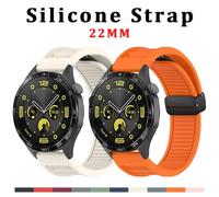 OFWAX Cinghie da 22 mm per Huawei GT3 SE/Watch 4Pro Silicone Magnetic Buckle Band per Huawei Watch GT2 3 4 GT3 Pro 46mm braccialetti braccialetti(Blue,Watch 3 Pro)