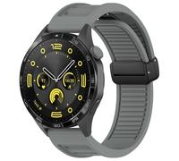 OFWAX Cinghie da 22 mm per Huawei GT3 SE/Watch 4Pro Silicone Magnetic Buckle Band per Huawei Watch GT2 3 4 GT3 Pro 46mm braccialetti braccialetti(Dark gray,Watch 4 Pro)